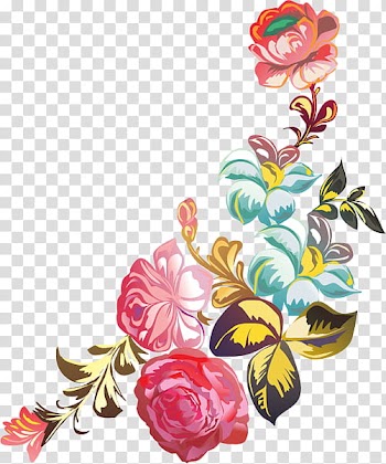 Flower, pink and green petaled flowers transparent background PNG clipart