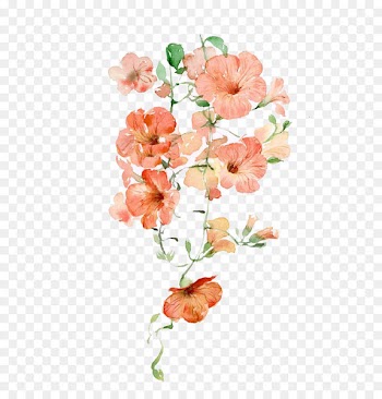 Flower Pink Icon - Watercolor flowers 