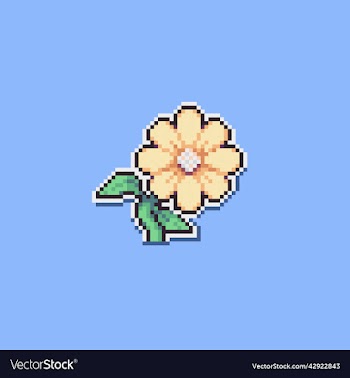 flower pixel art for game