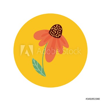 flower plant hand draw style