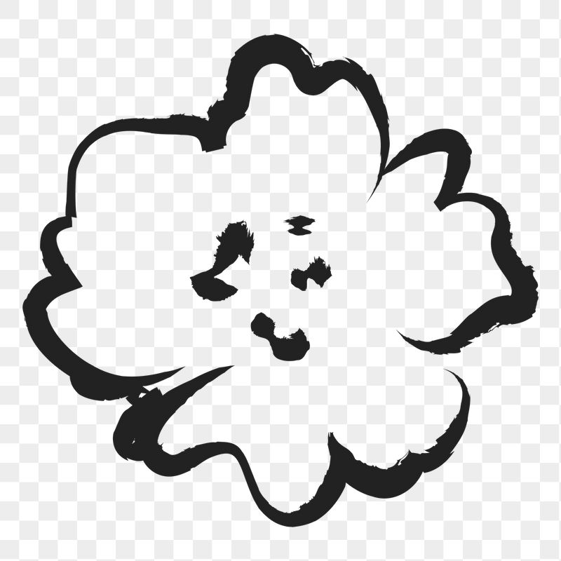 Flower png sticker, cute doodle | Free PNG Illustration - rawpixel