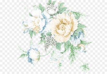 Flower Poster Clip art - Hand-painted flowers 