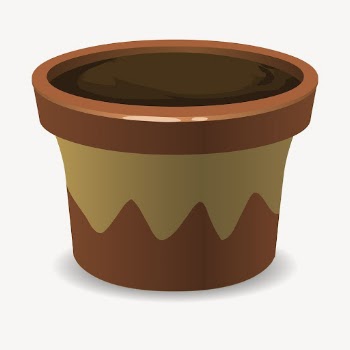Flower pot clipart, object illustration | Free Vector - rawpixel