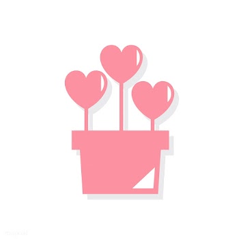 Flower pot Valentines day icon | Free stock vector - 425008