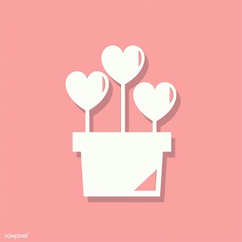 Flower pot Valentines day icon | Free stock vector - 425035
