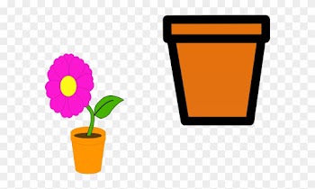 Flower Pots Clip Art At Clker Com Vector Clip Art Online - Flower In A Pot