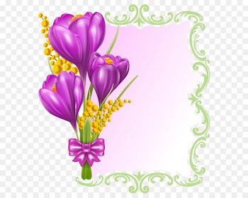 Flower Purple Crocus Clip art - Spring Decorative Blank PNG Clipart 