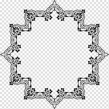 , flower rattan decorative frame transparent background PNG clipart