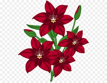 Flower Red Clip art - Nice Red PNG Flower Clipart 