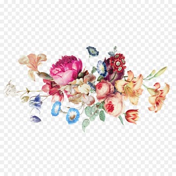 Flower - Retro realistic flower decoration 