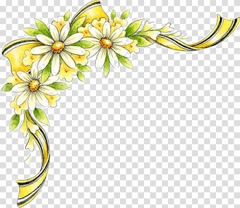 Flower Ribbon Silk Yellow , gold flower transparent background PNG clipart