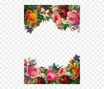 Flower, Rose, Frame, Collection, Vintage, Composition - Beautiful Flower Border
