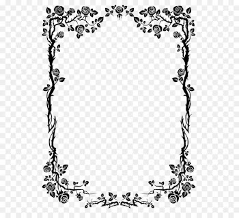 Flower Rose Royalty-free Clip art - Black Rose Border 