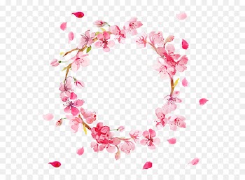 Flower Rose Wreath Petal Stock illustration - Peach blossom made of wreaths 