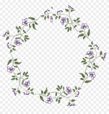 Flower Round Frame Png - Flower Frame Round Png