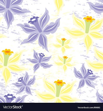 Flower seamless background vector image