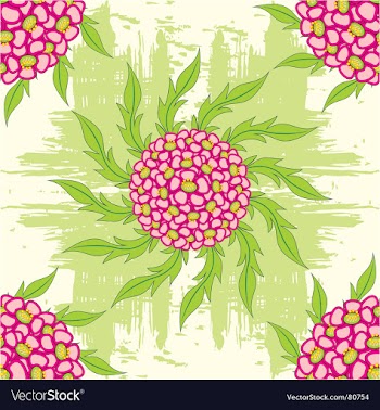 Flower seamless background vector image