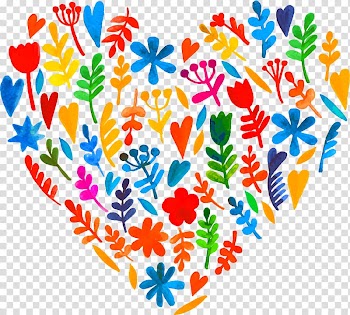 Flower Shape Euclidean Leaf Plot, Drawing Flowers Love Puzzle transparent background PNG clipart