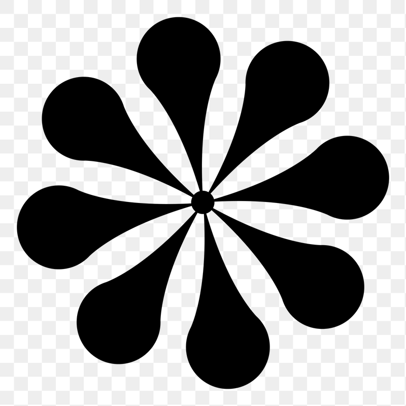 Flower shape png sticker, transparent | Free PNG - rawpixel