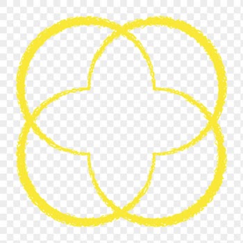 Flower shape png sticker, yellow | Free PNG - rawpixel
