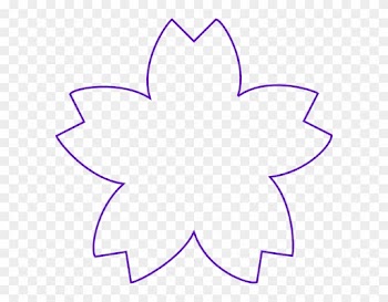 Flower Shape Purple Clip Art At Clker - Flower Shape