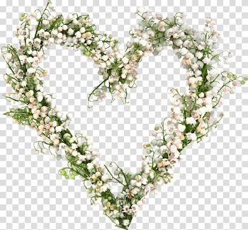 Flower Shape Wreath , Heart-shaped wreath of flowers transparent background PNG clipart