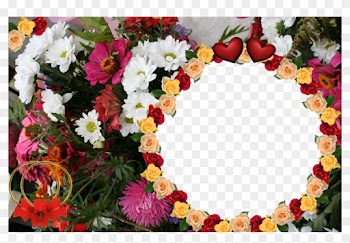 Flower Shop Flowers Photo Frames Designs - Flower Hd Photo Frame