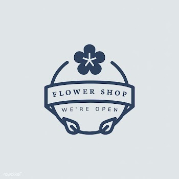 Flower shop logo design vector | Free stock vector - 472220