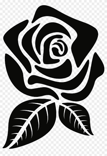 Flower Silhouette Rose Clip Art - Rose Silhouette