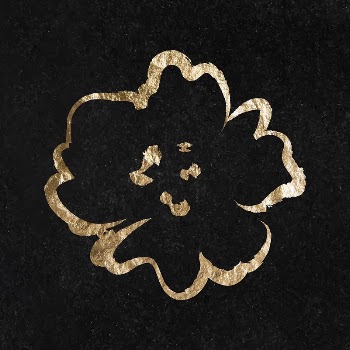 Flower sticker, gold aesthetic illustration | Free Vector Illustration - rawpixel