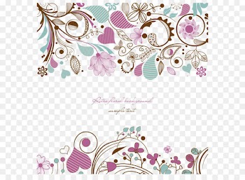 Flower Stock photography Drawing - Hand painted pattern vector 