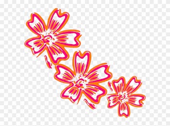 Flower Svg Clip Arts 600 X 543 Px - Cluster Of Flowers Cartoon