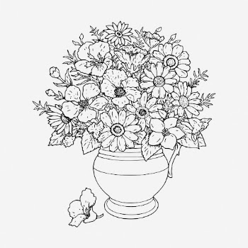 Flower vase clipart, botanical vintage | Free Vector - rawpixel