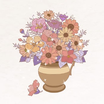 Flower vase collage element, aesthetic | Free Vector Illustration - rawpixel