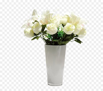 Flower Vase Floral design - White roses 