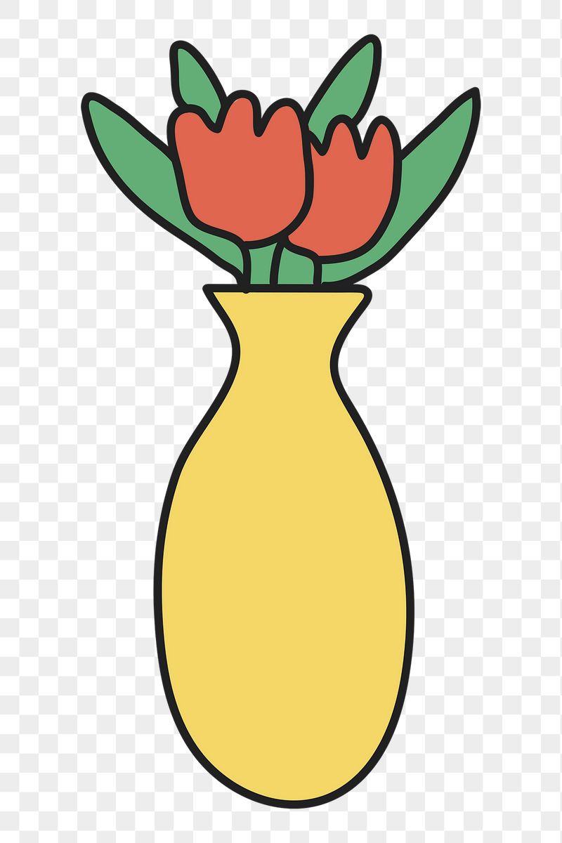 Flower vase png sticker, home | Free PNG Illustration - rawpixel