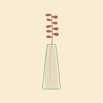 Flower vase sticker, cute home | Free Vector - rawpixel