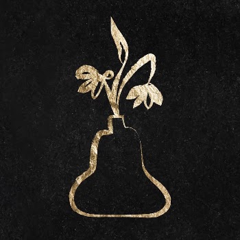 Flower vase sticker, gold aesthetic | Free Vector Illustration - rawpixel