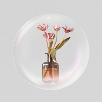 Flower vase sticker, home decor | Free PSD - rawpixel
