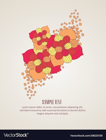 Flower vector image
