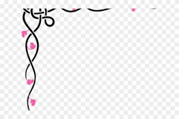 Flower Vine Clipart - Background For Microsoft Word
