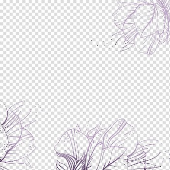 Flower Violet Drawing Icon, Fantasy Flowers transparent background PNG clipart