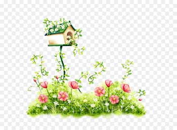 Flower Wallpaper - Hand-painted flowers 