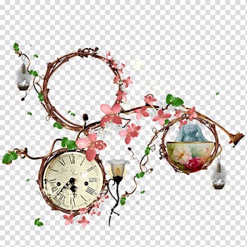 Flower, Watch Flower vine frame transparent background PNG clipart
