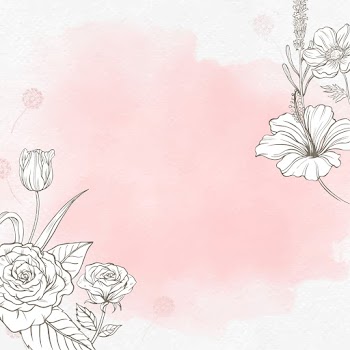 Flower watercolor background, pink rose | Free Vector - rawpixel