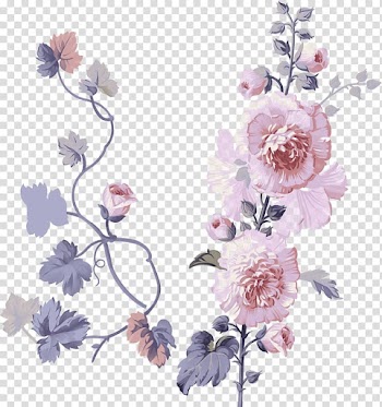 Flower Watercolor painting , blue flower transparent background PNG clipart