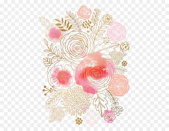 Flower Watercolor painting Floral design Pink - Watercolor flowers 