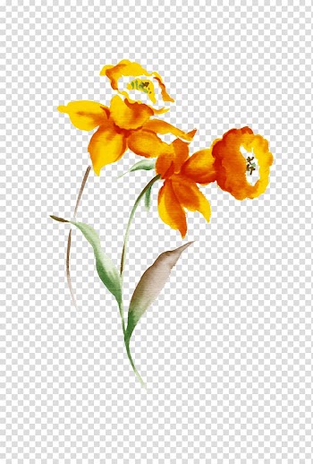 Flower Watercolor painting, Sunflower material transparent background PNG clipart
