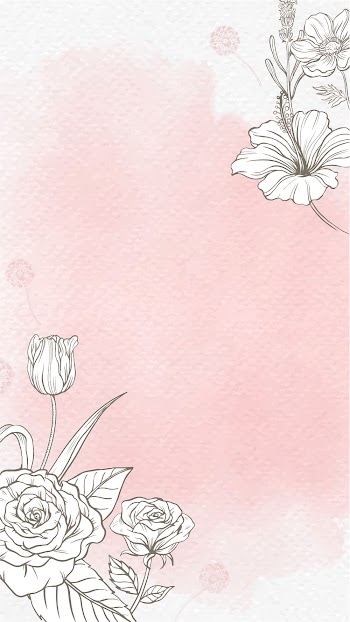 Flower watercolor phone wallpaper, pink | Free Vector - rawpixel
