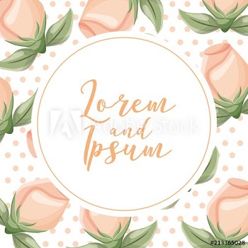 flower wedding card